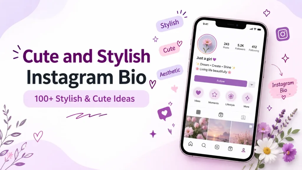 Cute and Stylish Instagram Bio
