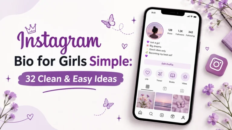 Instagram Bio for Girls Simple
