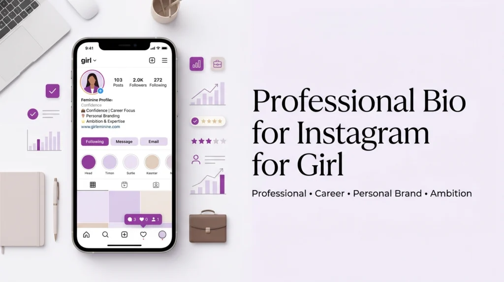 Professional bio for instagram for girl