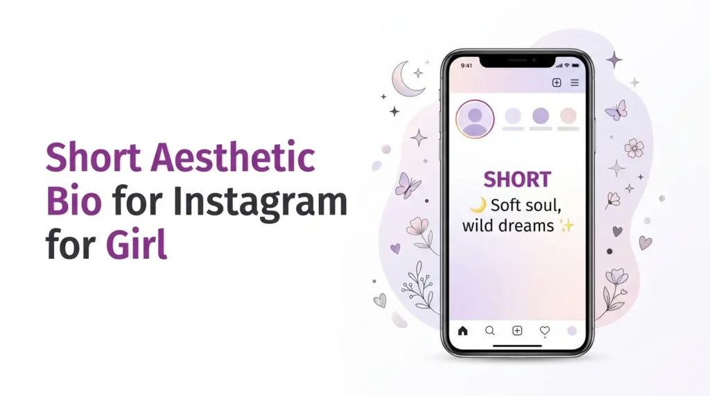 Short Aesthetic Bio for Instagram for Girl