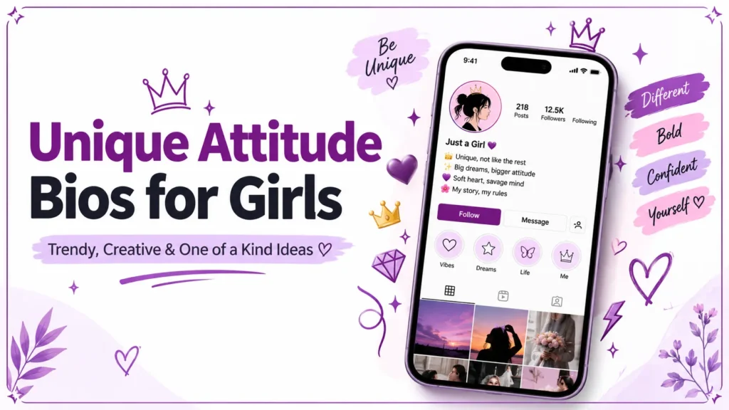 Unique Attitude Bios for Girls