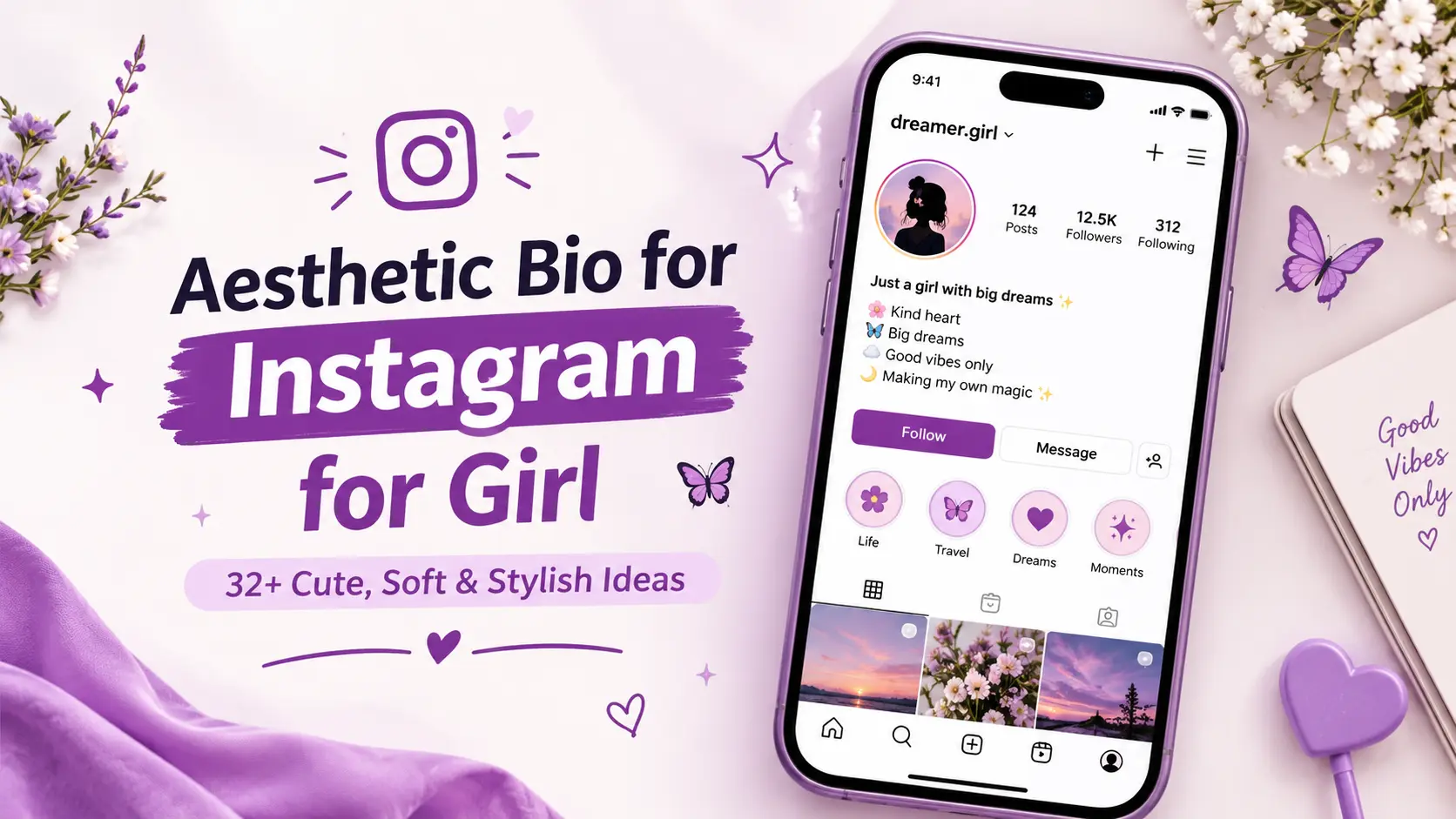 aesthetic bio for instagram for girl