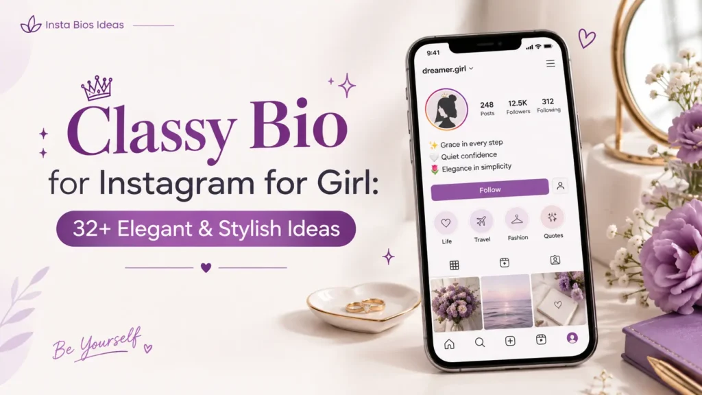 Classy Bio for Instagram for Girl