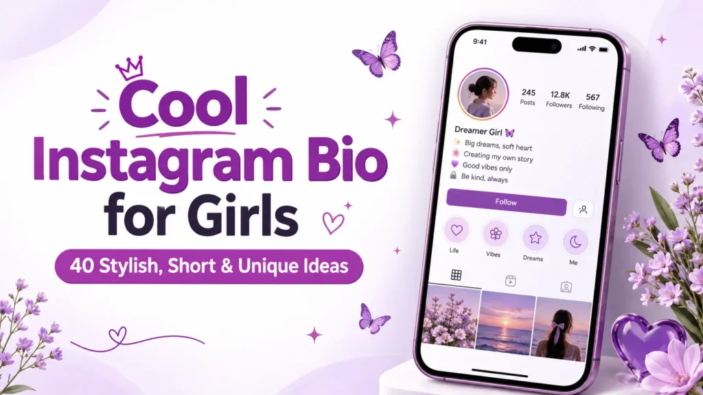 Cool Instagram Bio for Girls