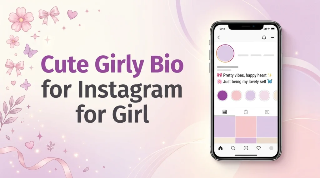 Cute Girly Bio for Instagram for Girl