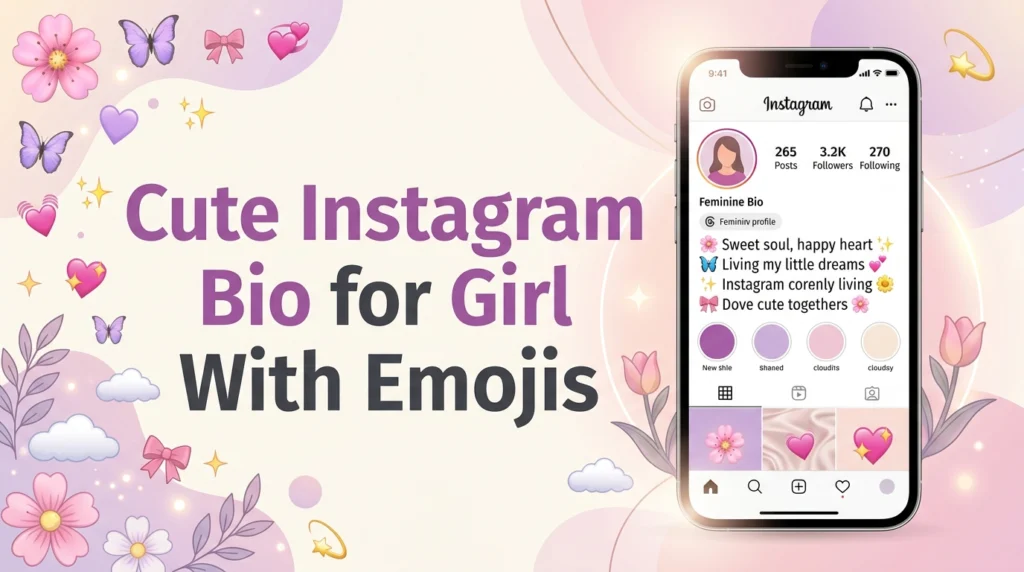 Cute Instagram Bio for Girl With Emojis