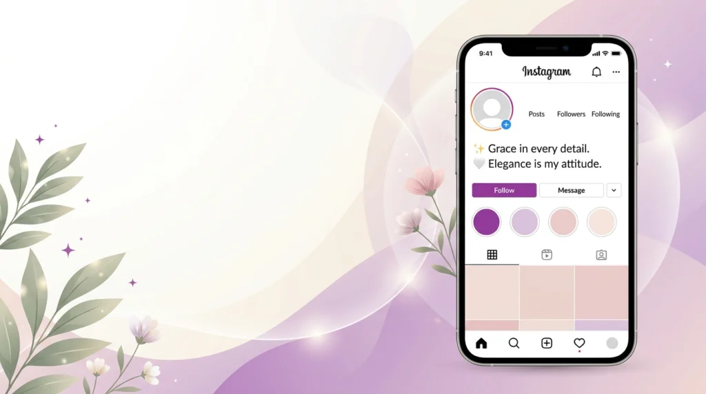 Elegant Classy Bio for Instagram for Girl