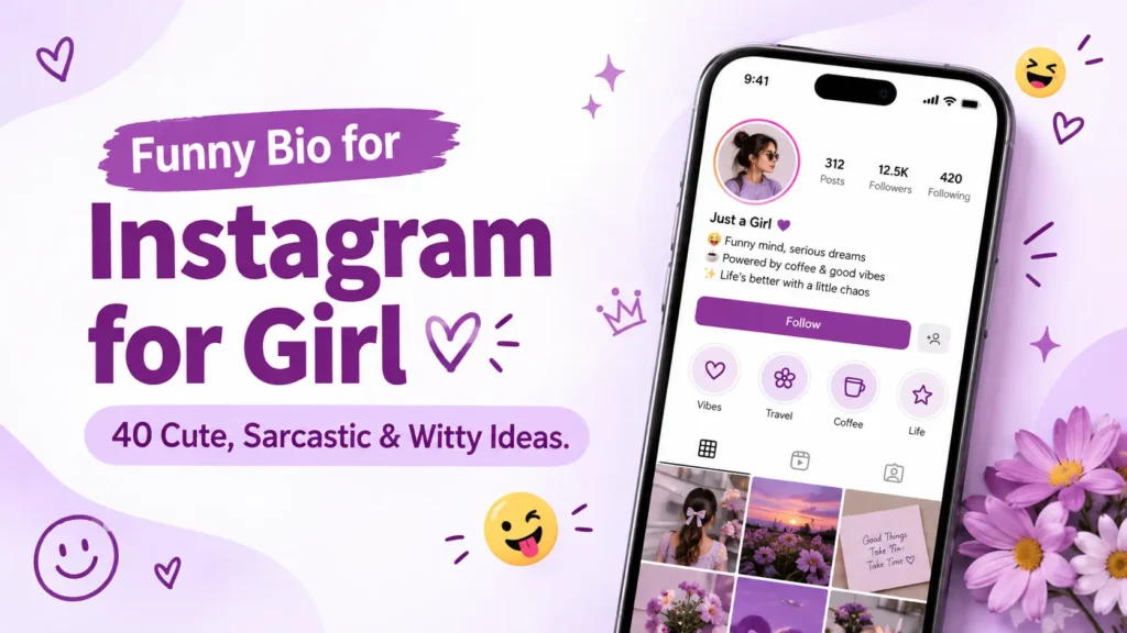 Funny Bio for Instagram for Girl – 40 Cute, Sarcastic and Witty Ideas