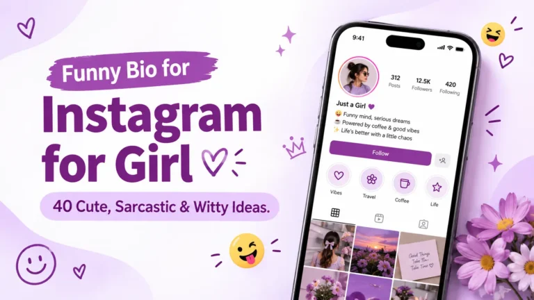 Funny Bio for Instagram for Girl – 40 Cute, Sarcastic and Witty Ideas