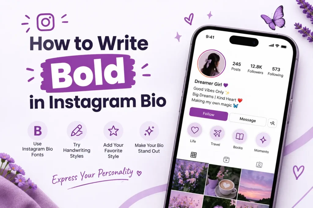 How to Write Bold in Instagram Bio