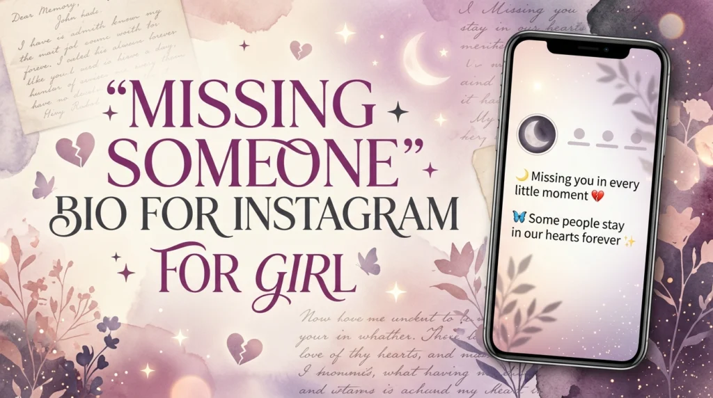 Missing Someone Bio for Instagram for Girl