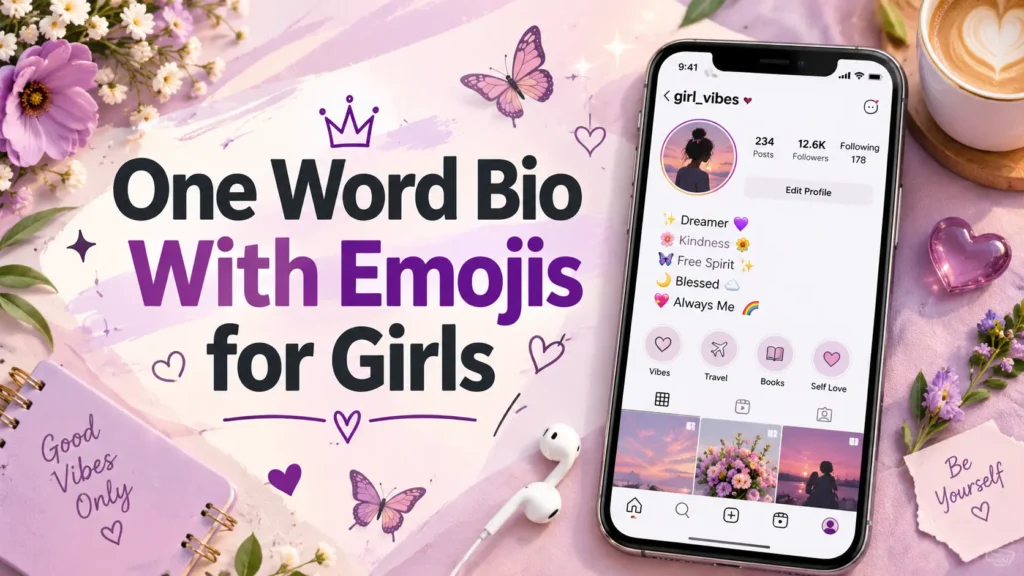 One Word Bio With Emojis for Girls