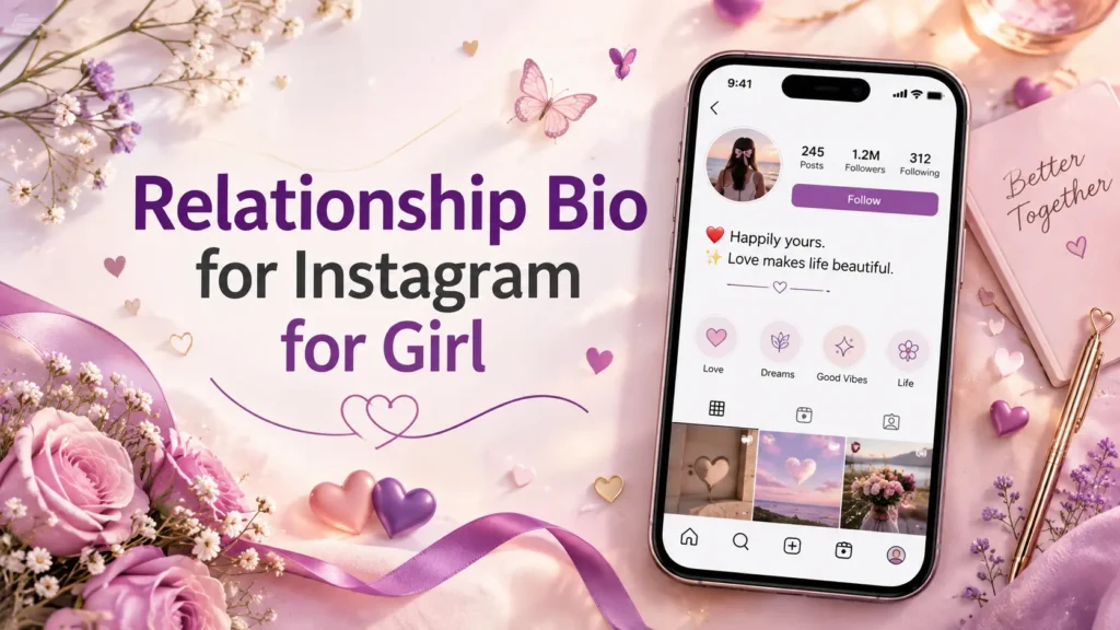Relationship Bio for Instagram for Girl