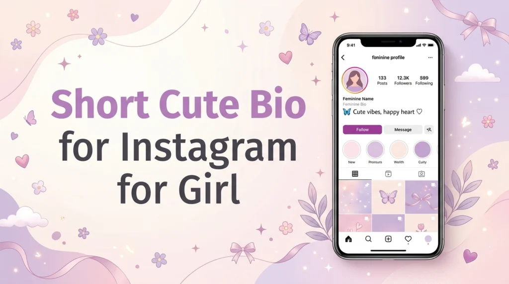 Short Cute Bio for Instagram for Girl