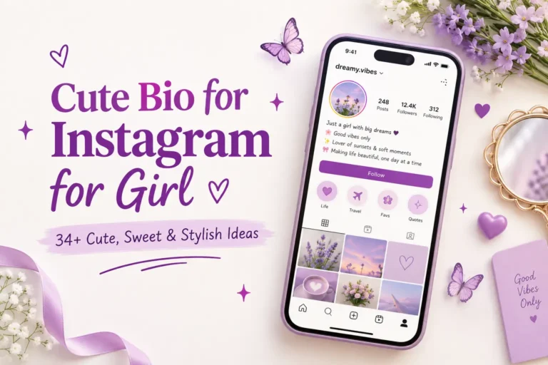 cute bio for instagram for girl