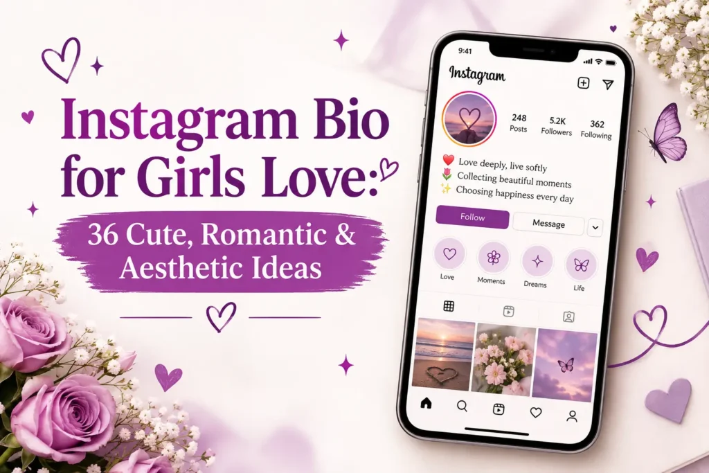 instagram bio for girls love