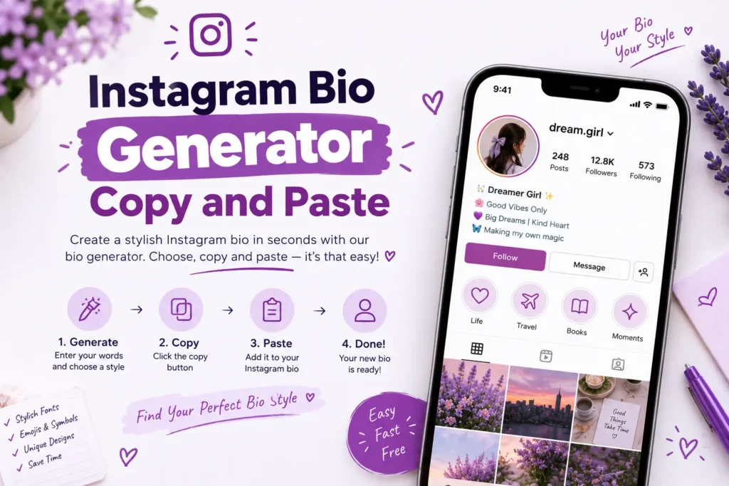 instagram bio generator copy and paste