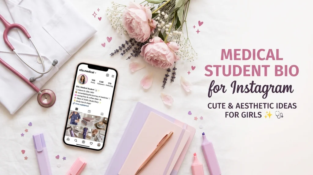medical student bio for instagram for girl with emoji